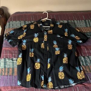 Chubbies Black Shirt with Pineapple Print